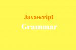 javascript good parts: grammar